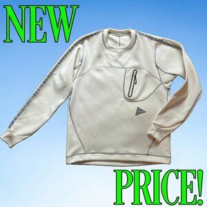 and wander Japanese Technical Sweatshirt,  Sz XS